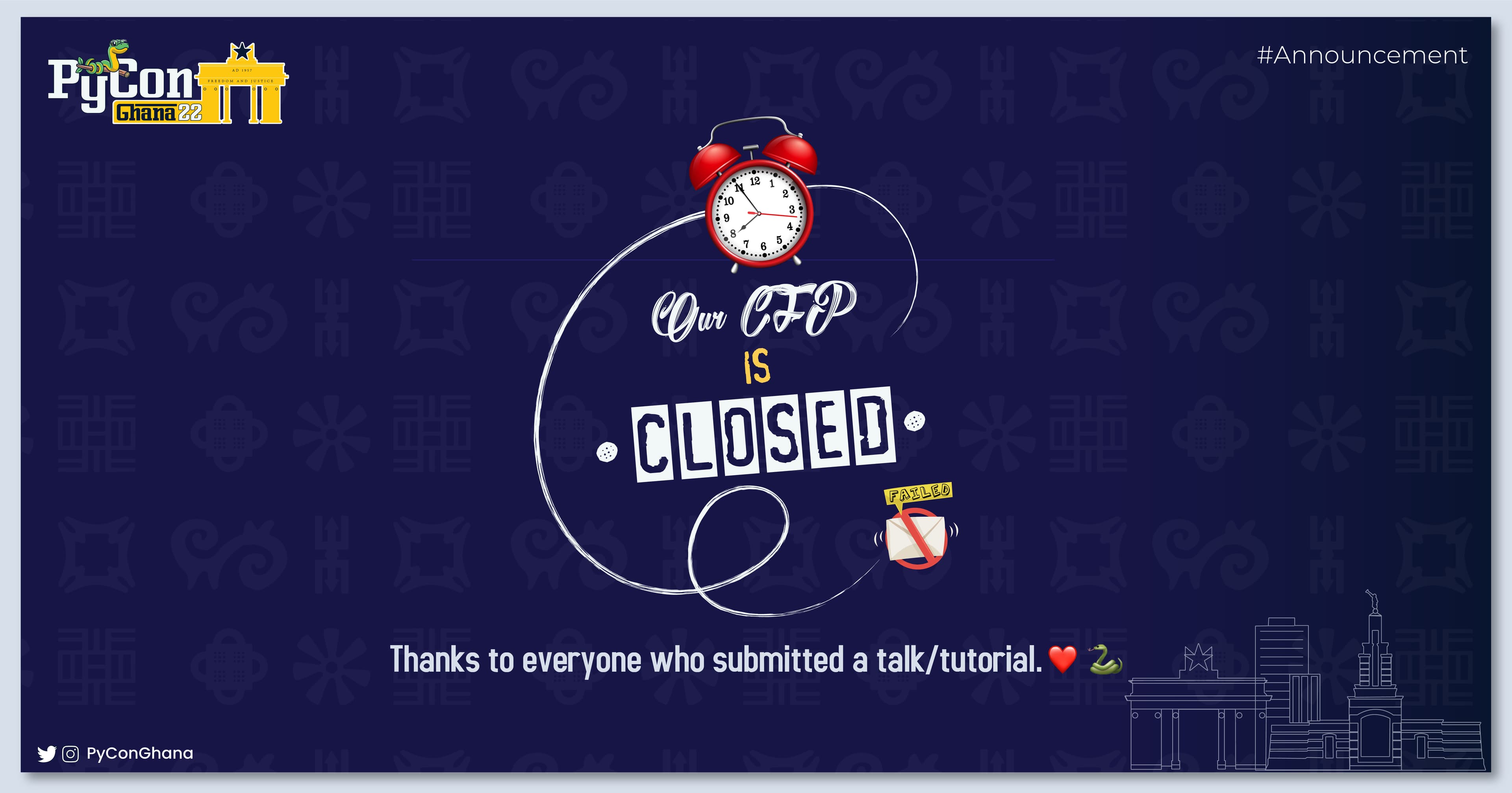 Our 2022 CFP is officially closed!